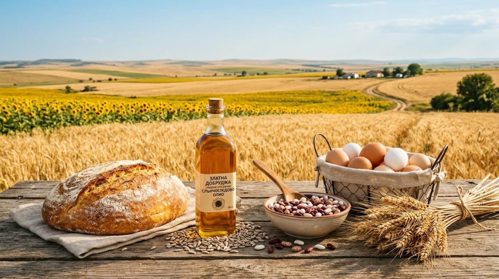 Фермерски продукти от Златна Добруджа: занаятчийски хляб, шарлан, мед и зърнени храни